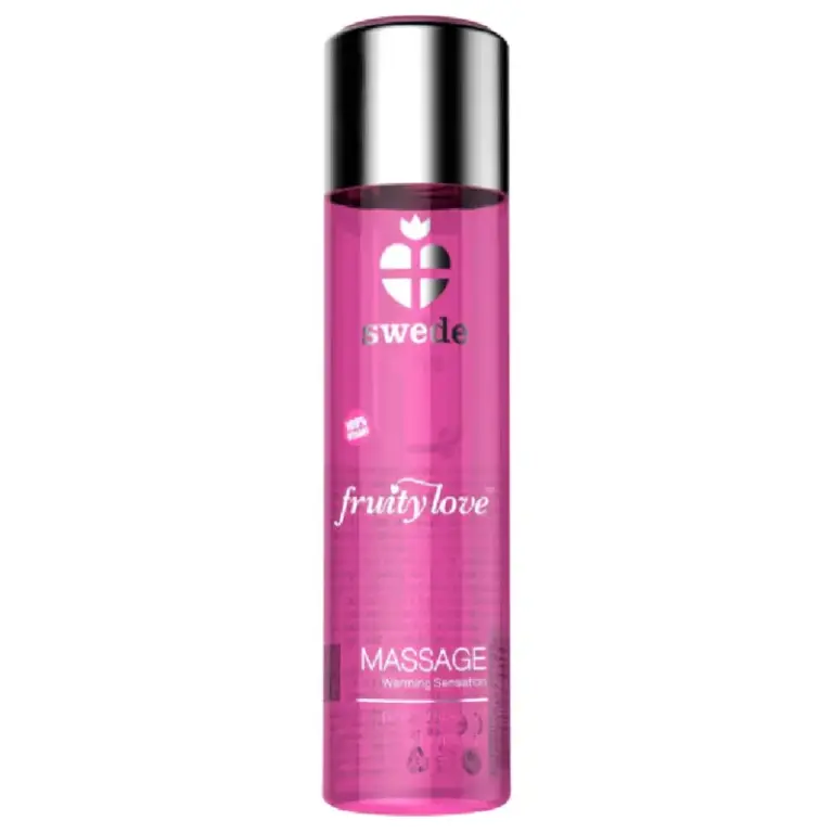 Swede Fruity Love Aceite de Masaje con Efecto Calor Frambuesa y Ruibarbo 120 ml