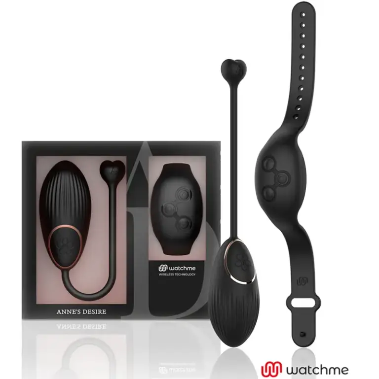 ANNE'S DESIRE Egg con tecnología WATCHME y mando remoto negro