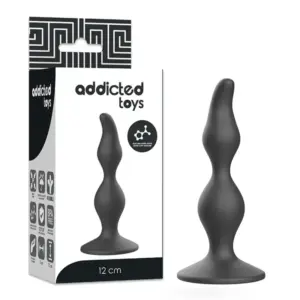 ADDICTED TOYS - Anal Sexual Plug 12 cm Negro para principiantes