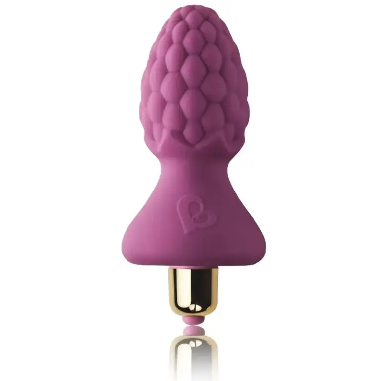 Rocks-Off Ass-Berries Raspberry Plug Anal con vibración potente