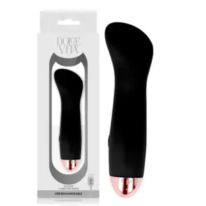 Dolce Vita One Black: vibrador recargable con 7 modos de vibración