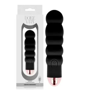 Dolce Vita Six Black - Vibrador recargable con 7 velocidades