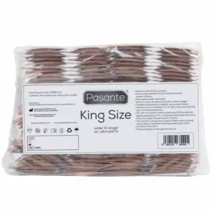 PASANTE King Size Bag 144 preservativos para mayor comodidad