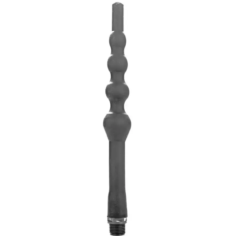 ALL BLACK - Beaded Shower Anal Silicone 27 cm de alta calidad