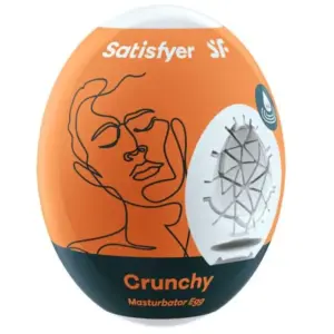 Satisfyer Crunchy Masturbator Egg: placer realista sin lubricante