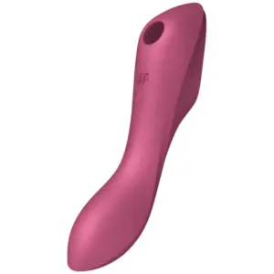 Satisfyer Curvy Trinity 3 Air Pulse Vibrator Red: placer múltiple y versátil