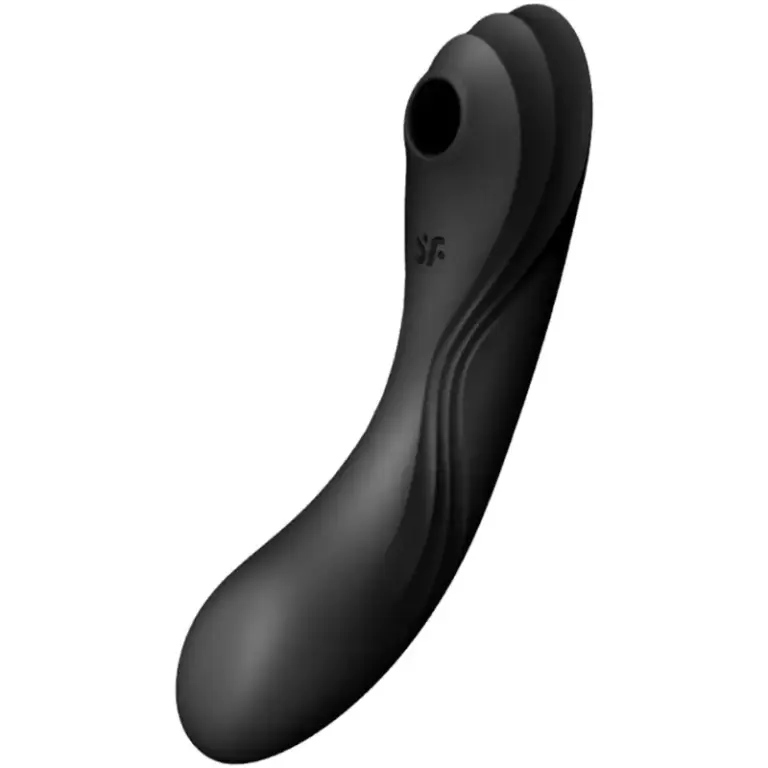 Satisfyer Curvy Trinity 4 Air Pulse Vibrator Black: placer versátil y potente
