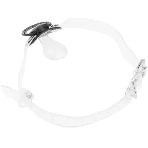 OHMAMA Fetish Transparent Pacifier Gag: mordaza ajustable y transparente