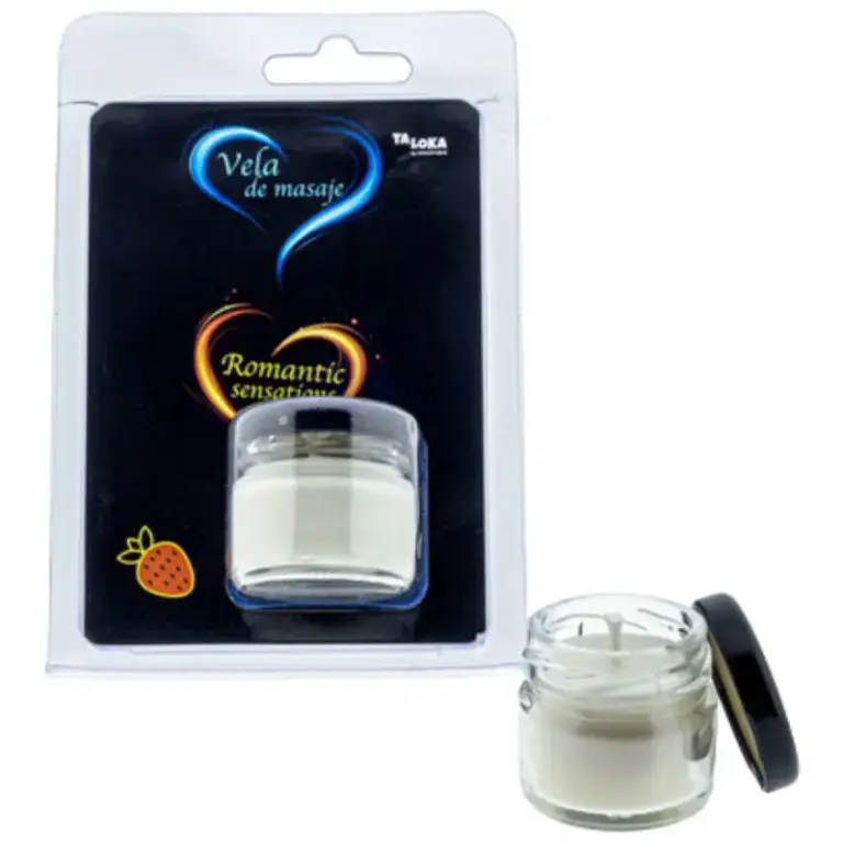 Taloka - Vela de masaje con aroma a fresa para momentos sensuales