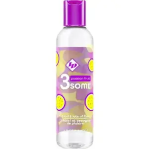 ID 3SOME Passion Fruit 4 FL OZ - Lubricante con sabor y efecto cálido