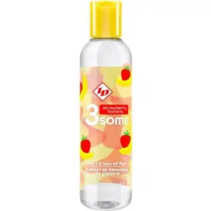 ID 3SOME - Lubricante con sabor fresa y plátano 120 ml