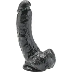 GET REAL - Dildo realista 20,5 cm con testículos en negro