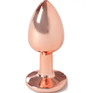 Secretplay Metal Butt Plug Rose Gold Small 7 cm para iniciarte en el placer anal