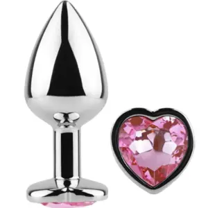 Secretplay Metal Butt Plug Fuchsia Heart pequeño 7 cm