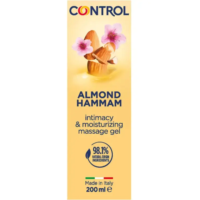 CONTROL Almond Hammam Massage Gel 3 in 1 200 ml, gel masaje y cuidado corporal