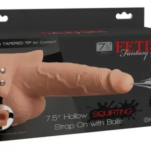 Fetish Fantasy Adjustable Harness con Pene Realista Eyaculador 19 cm
