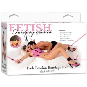FETISH FANTASY SERIES - Kit Bondage Pink con Esposas de Peluche