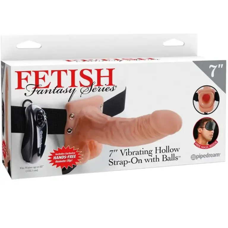 Fetish Fantasy Series: Arnés ajustable con pene realista vibrador 17,8 cm