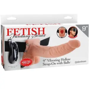 Fetish Fantasy Series Arnes Realista Ajustable con Vibración y Control Remoto 23 cm