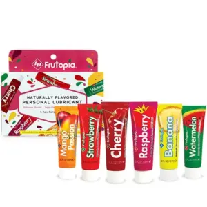 ID FRUTOPIA - Pack 5 lubricantes con sabores naturales 12 ml