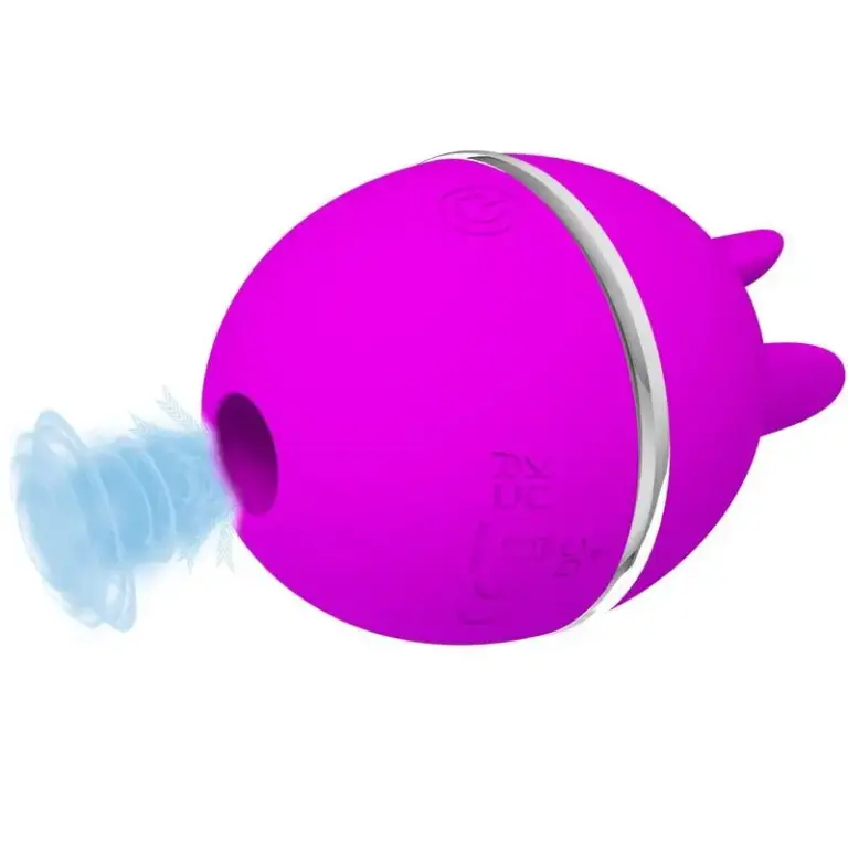 Pretty Love Gemini Ball Purple: vibrador redondo de silicona suave