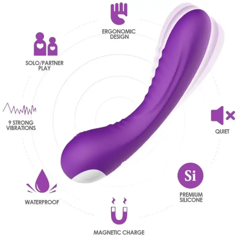 ARMONY Legend Vibrator Silicone Purple: vibrador ergonómico y potente