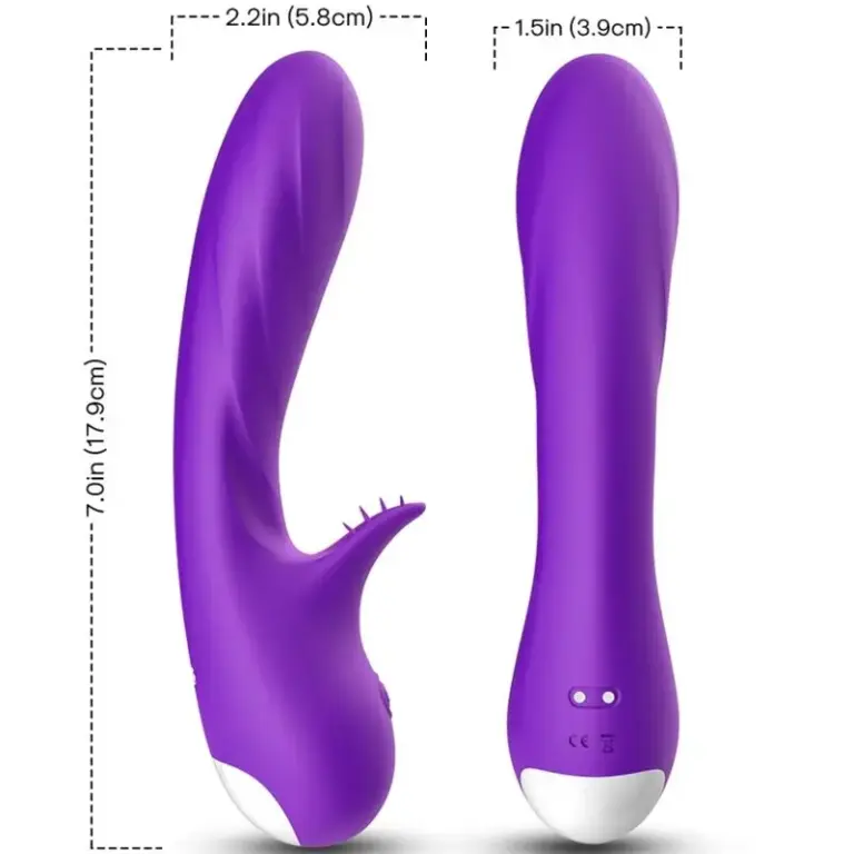 ARMONY Romance Vibrator con Estimulador Morado, compacto y potente