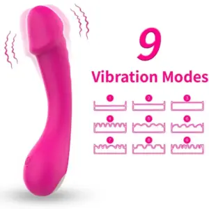 ARMONY Dildo Vibrator G-Spot de Silicona Fucsia, potente y ergonómico