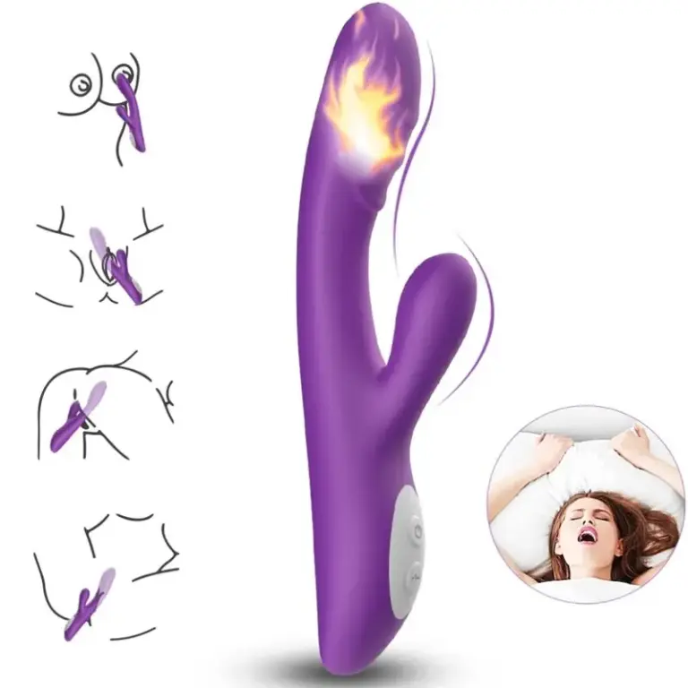ARMONY - Spark Vibrator Heat Effect Purple: vibrador con calor y doble estimulación