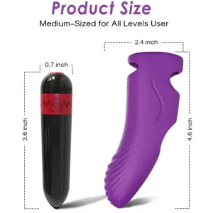 ARMONY Aurora Vibrator Finger Purple: vibrador ergonómico para placer preciso