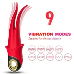 ARMONY - Shadow Vibrator Double-Head Teasing Red: doble estimulación intensa