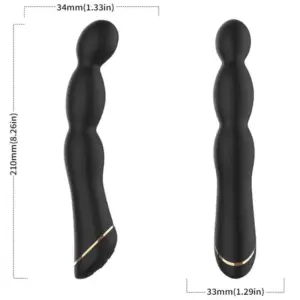 ARMONY Bambú Vibrador Ajustable Negro para Estimulación Precisa