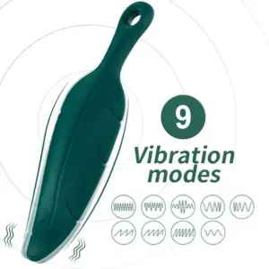 ARMONY Stimulator & Vibrator Leaf Green, bala vibradora recargable y sumergible