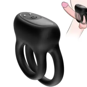 ARMONY Double Ring Vibrator Black: anillo vibrador doble para parejas