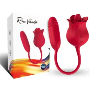 ARMONY Roselip Licking Vibrating: succionador y vibrador para clítoris rojo