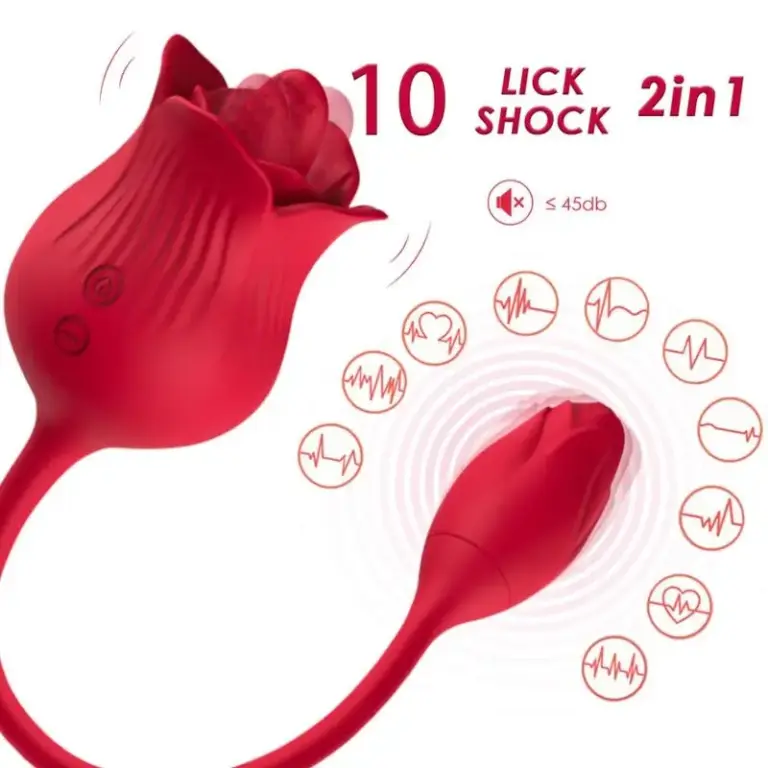 ARMONY Pink Estimulador de Clítoris con Vibración y Cola, 10 Modos