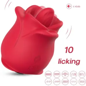 ARMONY Rose 10 modos succionador y vibrador clítoris rojo