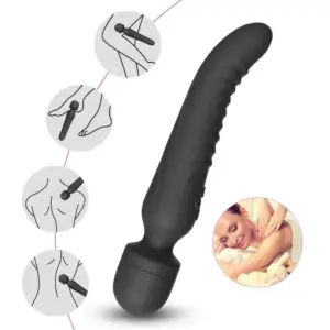 ARMONY Mission Massager & Vibrator Heat Effect Black: masaje y placer premium