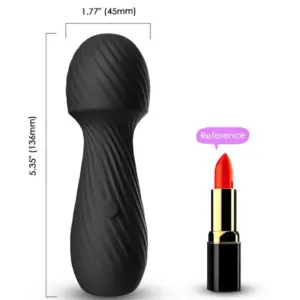 ARMONY Dazzle Massager & Vibrator Small Black: masajeador compacto y versátil
