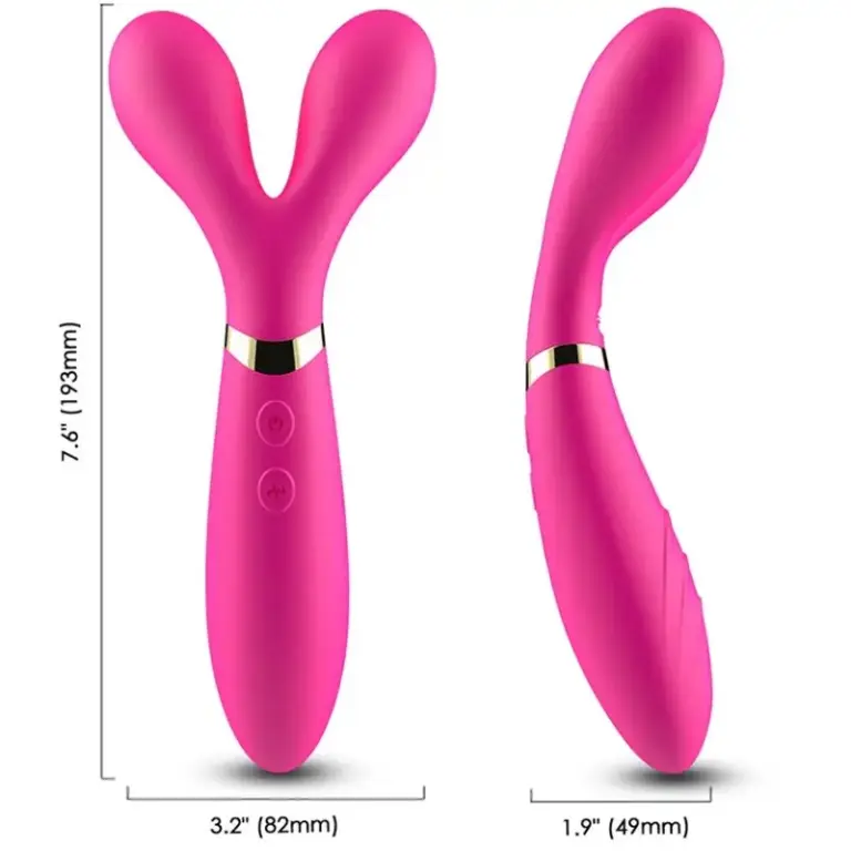 ARMONY Y-Wand Massager & Vibrator Double Head Fuchsia, placer y relax