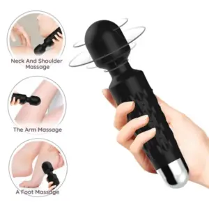 ARMONY Postman Massager & Vibrator con Cabezal Super Flexible Negro