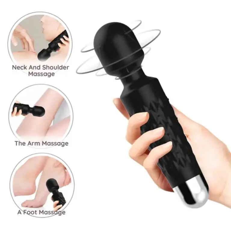 ARMONY Postman Massager & Vibrator con Cabezal Super Flexible Negro