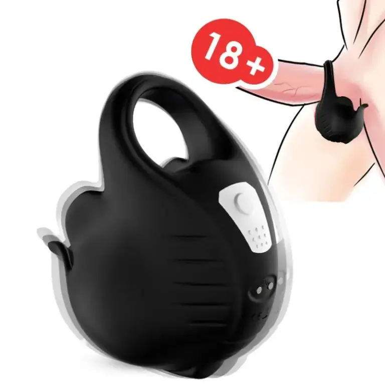 ARMONY Cupping Vibrator Ring Black: anillo vibrador para potenciar el placer