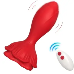 ARMONY Pink Vibrator & Anal Plug Small Control Remoto Rojo