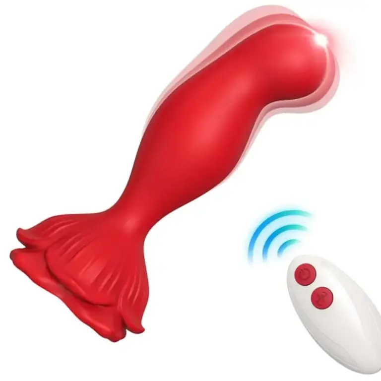 ARMONY - Pink Vibrator & Anal Plug con Control Remoto en Rojo