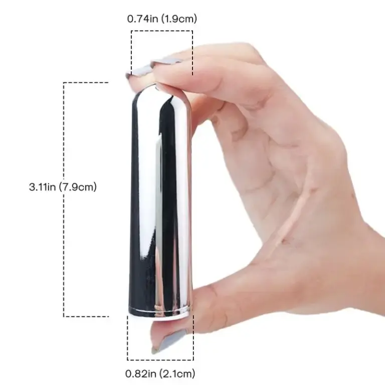 ARMONY Vibrator Bullet Silver 2.1 cm x 7.9 cm, placer discreto y versátil