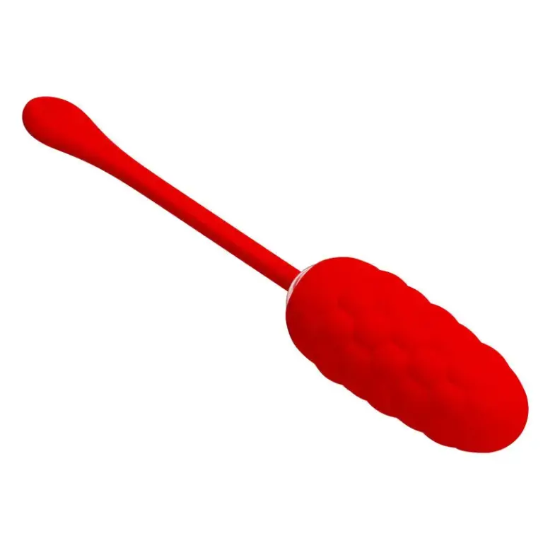 Pretty Love - Huevo Vibrador Recargable con Textura Marina Roja