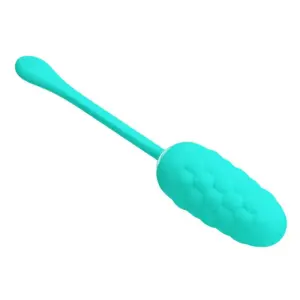 Pretty Love Vibrating Egg Aqua Green con 12 funciones y recarga USB