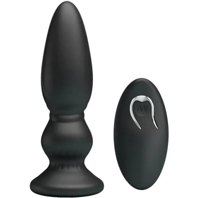 MR PLAY Powerful Vibrator Control Remoto Plug Anal Negro