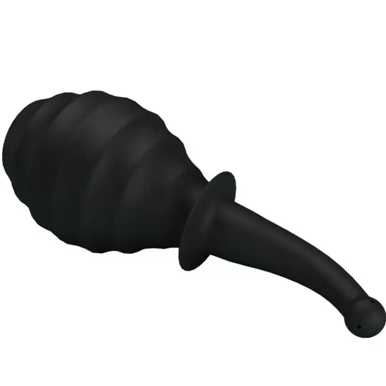 MR PLAY - Anal Douche BLKM6 Super Power Black para limpieza anal eficaz
